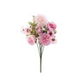 thumbnail image 6 of Artificial Flower Bouquet 13.39 Inch Silkly Fake Flowers with Roses Hydrangea Chrysanthemums Faux Floral Arrangement for Vase Home Wedding Party Decor, 6 of 6