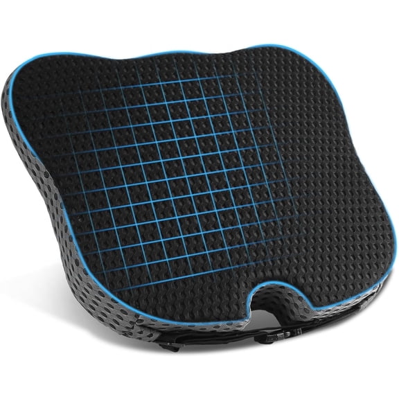 Seat Cushion for Driving,Premium Memory Foam Car Cushion for Better Visibility, Non-Slip Hip & Lower Back Tailbone Cushion, Car Seat Cushion Driver Booster for Short People, Truck