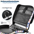 thumbnail image 4 of FORMRS Zipper Binder with Shoulder Strap 2-inch Ring 500 Sheet Capacity File Bag, Purple Retro Shapes, 4 of 5