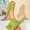 Mint Green, variant on Women's Suede Wedge Slides Plus Size Square Open Toe Slip on Sandals Summer Solid Color Comfortable Footwear for Casual & Outdoor Yellow 9.5(43)