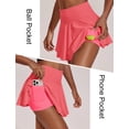 thumbnail image 6 of PINSPARK Women Pleated Tennis Skirt High Waist Golf Skorts with 2 Pockets Pickleball Skirts with Inner Shorts, 6 of 6