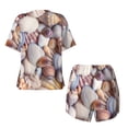 thumbnail image 5 of Lsque Sea Shells Women's Short-Sleeved Pajama Set - 2 Piece Soft and Lightweight Sleepwear Set-3X-Large, 5 of 9