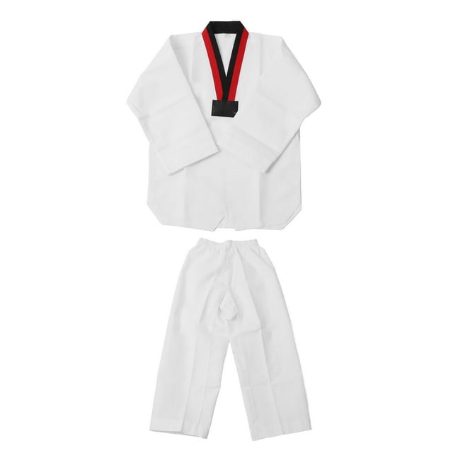 Kids White Karate Uniform, Exquisite Workmanship Cotton Comfortable TKD Costumes Clothing for Training