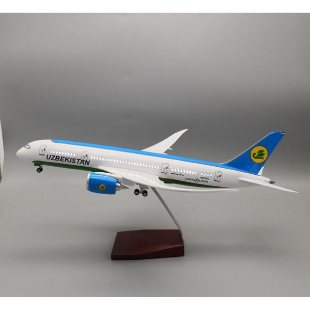 Modelo de avión de simulación de aviación Emirates UAE A380 de 46 cm a escala 1:160 con luces