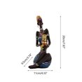 thumbnail image 3 of BELOWSYALER Tribal Lady Figure Statue African Woman Resin Decorations for Room Shelf Desk Creative Display, 3 of 9