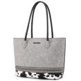 thumbnail image 1 of Bolso Montana West de piel vegana tejida para mujer MWC-090DGY, 1 of 7
