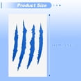 thumbnail image 3 of Unique Bargains Front Fender Arrow Sticker Decoration Motorcycle Warning Reflective Tape Waterproof PET Material Reflective Blue 4 Pcs Motorcycle Fenders 14 cm x 8 cm, 3 of 6
