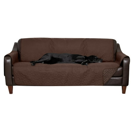 UPC: 0842229129199 | FurHaven Pet Products | Non-Skid Furniture Protector for Sofas & Chairs – Large Sofa Dark Brown