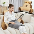 thumbnail image 2 of Cute Capy Reading Pillow Bed Rest Pillow Bed Wedge Backrest with Arms Back Support for Reading, Capybara Back Pillow for Sitting Up in Bed, Latex Bed Rest Pillow with Headrest & Arms, 2 of 5