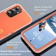 thumbnail image 5 of KOMI for Samsung Galaxy S24 Plus Case for Samsung S24 Plus Phone Case with Built in Kickstand, Shockproof/DropProof Military Grade Protective Cover for Galaxy S24 Plus 5G Clear/Orange, 5 of 5