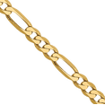 thumbnail image 2 of 14K Solid Yellow Gold 2.75mm Figaro Link Chain Necklace, 2 of 4