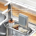thumbnail image 3 of Kit Sink Retractable Izer Spon Brush Stora Rack Less Steel Basket, 3 of 5