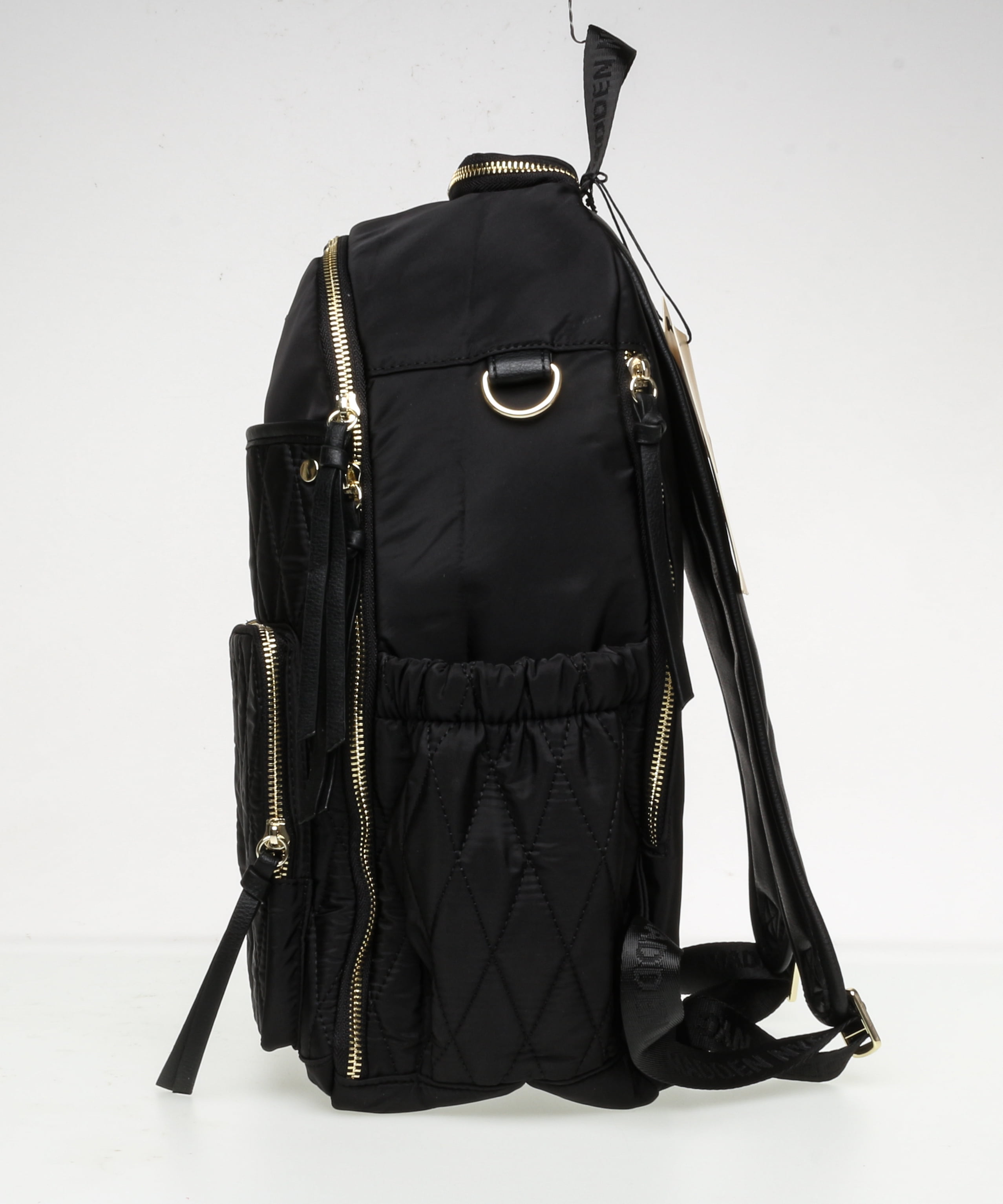 Madden NYC Women's Diaper Backpack Quilted Black