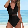 thumbnail image 2 of Pxiakgy one piece swimsuit women Women Mesh Swimsuit Push Up High Waisted Bathing Suit swim suits for women Black + L, 2 of 8