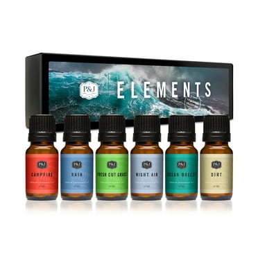 P&J Fragrance Oil | Elements Set of 6 - Scented Oil for Soap Making, Diffusers, Candle Making, Lotions, Haircare, Slime, and Home Fragrance