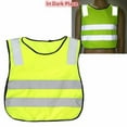 thumbnail image 4 of SPRING PARK High Visibility Kids Safety Vest, Children Waistcoat Vest Grey Reflective Strips Traffic Clothes, 4 of 7