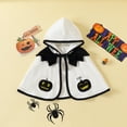 thumbnail image 3 of 6M-7T Toddler Boys Girls Halloween Costumes Kids Long Sleeve Pumpkin Cape Cloak Halloween Party Dress-up Outfits, 3 of 8
