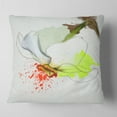 thumbnail image 2 of Designart Narcissus Flower Sketch Watercolor - Floral Throw Pillow - 16x16, 2 of 5