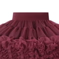 thumbnail image 5 of XXWXYD Girls Pleated Tu𝗍u Skirt Multi Layer Fluff𝗒 Tulle Ballet Pettiskirt Princess Par𝗍y Dress Up Short Skirt Birthday Costum𝖾 Flared Dance Wear Toddler, 5 of 5