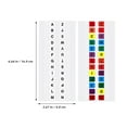thumbnail image 2 of 10 Sheets Colorful Alphabet Tabs Notepad Page Markers Small Sticky Tabs File Guides, 2 of 9
