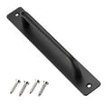 thumbnail image 1 of Furniture Handle Door Handle, 200Mm Stainless Steel Punched Door Handle Black, 1 of 10
