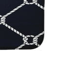 thumbnail image 2 of Simply Daisy 24" x 17" Plush Microfiber Navy Ahoy! Bath Mat, 2 of 3