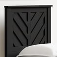 thumbnail image 2 of LaFerme Wood Panel Headboard in Black -  Twin Size, 2 of 6
