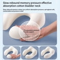 thumbnail image 4 of Soft Travel Pillow U Shaped Travel Healthcare Memory Foam Neck Cervical Airplane Pillow Neck Cushion, 4 of 7