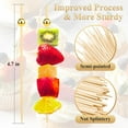 thumbnail image 2 of 100PCS Cocktail Picks, Fancy Toothpicks for Appetizers Drinks Food Fruit, 4.7 IN Long Decorative Bamboo Skewers, Gold Pearl Wooden Garnish Sticks for Charcuterie Boards Accessories Party Supplies, 2 of 7