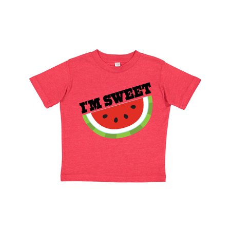 

Inktastic I m Sweet Watermelon Gift Toddler Boy or Toddler Girl T-Shirt