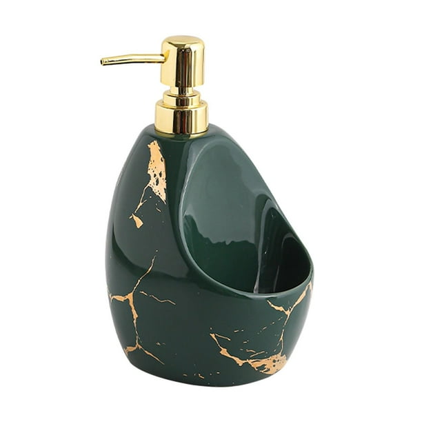 Dispensador de Jabón Advancent con Soporte para Esponja 2 Caddy Accesorios de baño Verde