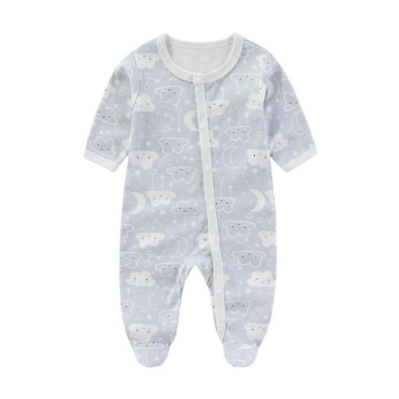 Weebloom Baby Loungewear, Print Jumpsuit Pjs Baby Boy Rompers,0-3 Months