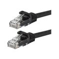 thumbnail image 1 of Monoprice FLEXboot Series - Patch cable - RJ-45 (M) to RJ-45 (M) - 50 ft - 0.2 in - UTP - CAT 6 - molded, snagless, stranded - black, 1 of 2