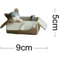 thumbnail image 2 of RV Figura de gato en miniatura para jardín de hadas - Gato callejero en caja, 2 of 3
