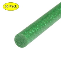 4" x 0.27" Glitter Green Mini Hot Glue Gun Sticks for Glue Gun 30 Pack