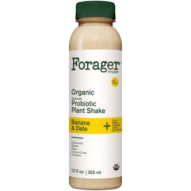 Forager® Project Organic Banana & Date Cultured Probiotic Plant Shake 12 fl. oz. Bottle