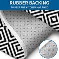 thumbnail image 4 of Black White Square Checkered Pattern Bathroom Rugs Sets 3 Piece,Toilet Cover Set,Absorbent Non Slip Bathroom Mats Sets with U-Shaped Contour Rug Toilet Rug Set, 4 of 5
