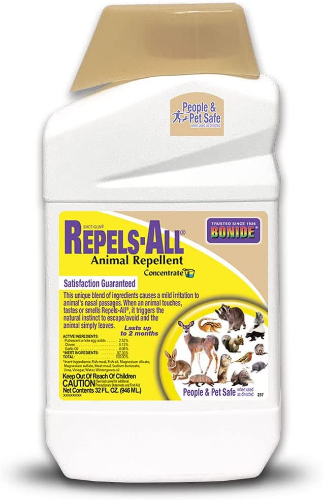 Bonide RepelsAll Animal Repellent, 32 oz Concentrate, Outdoor Garden