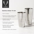 thumbnail image 2 of Viski 2PC Harrison Stainless Steel Shaker Tins, Boston Shakers,18 oz 28 oz, 2 of 10