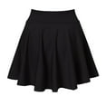 thumbnail image 2 of Aayomet Women'S Skirts Skirt for Women Mini Skirts Versatile A-line Basic Stretchy Flared Skater Skirt,Black S, 2 of 5
