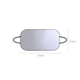 thumbnail image 3 of Car Windshield Sun Shade Cover 55x31 inches Foldable Aluminum Foil Reflective Front Window Sunshade with Anti-Theft Hooks Universal Fit Heat Block UV Protection Gray, 3 of 8