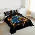 thumbnail image 3 of Castle Fairy Boys Girls Sunflowers Rose Twin Comforter Sets,Vintage Aesthetic Bedding Set, 3 of 8
