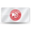 Atlanta Hawks Deluxe Mirrored Laser Cut License Plate