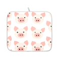 thumbnail image 2 of Cartoon Pig Pattern Drying Dish Mat Quick Drying Absorbent Soft Durable for Kitchen 18" x 24", 2 of 10