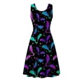thumbnail image 5 of Mujeres Casual sin mangas tanque vestidos cuello redondo verano Halloween estampado vestido para fiesta Pompotops  ghjkhdj6158, 5 of 5