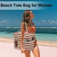 thumbnail image 2 of Bolsa de playa LEDAOU impermeable y resistente a la arena para mujer con bolsillo húmedo, 2 of 9