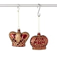 thumbnail image 5 of 4.25"H & 4.25"H Sullivans Crown Christmas Ornament Set of 2, Silver-Gold, 5 of 5