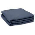 thumbnail image 3 of 2-Pack Full Size Flat Sheets Only, Premium Navy Blue Bedsheets, 80" x 94" Full Size Top Sheet Stays Tucked on Deep Mattresses, Flat Sheet Set of 2, Dark Blue, 3 of 5