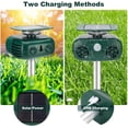 thumbnail image 3 of Repelente ultrasónico para gatos, resistente al agua y con energía solar, para exteriores, con LED intermitente, para perros, ardillas, pájaros y animales salvajes, 3 of 5