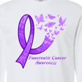 thumbnail image 4 of Inktastic Pancreatic Cancer Awareness Ribbon and Butterflies Long Sleeve T-Shirt, 4 of 5